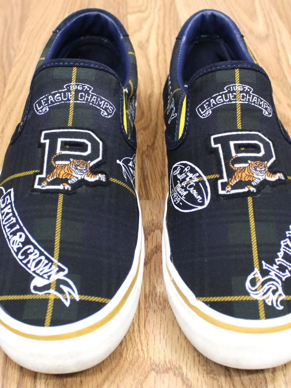 POLO RALPH LAUREN MENS THOMPSON III SLIP ON BOAT SHOES Sz 14